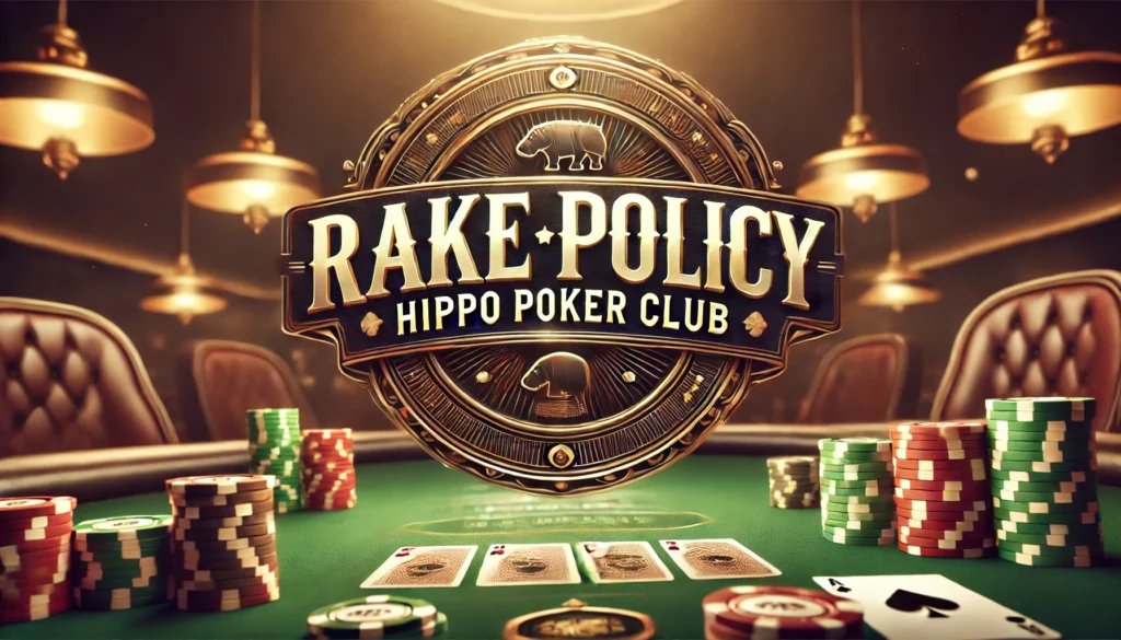 rake policy hippo poker club